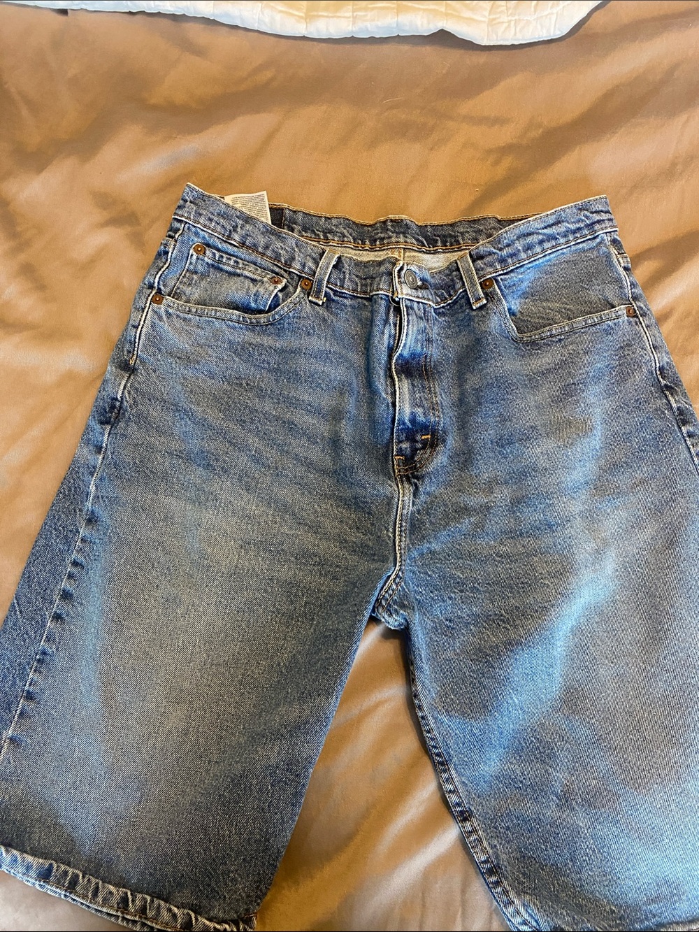 Classic Levi Men's Denim Shorts in Blue